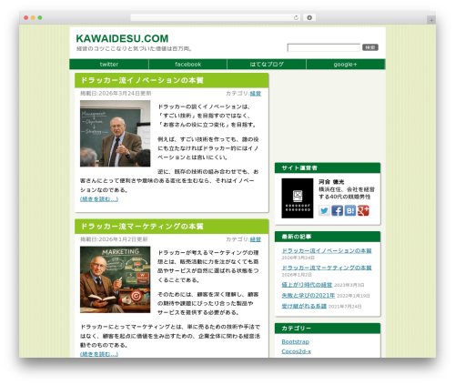 Simple Theme best WordPress theme - kawaidesu.com