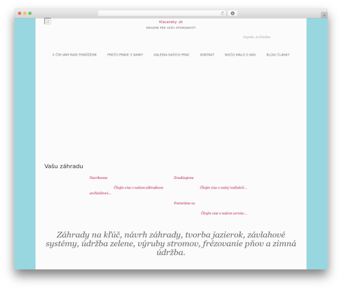 SimplenBright WordPress theme - klacansky.sk
