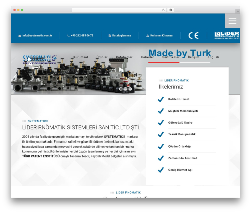 SmartFix WordPress page theme - systematic.com.tr