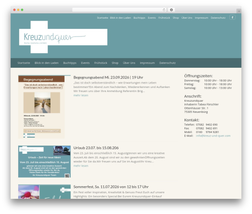 Store WordPress theme free - kreuz-und-quer.com