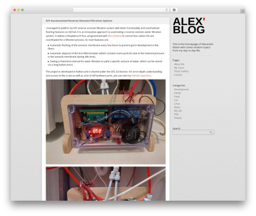 Stumblr WordPress blog theme - klaeser.me