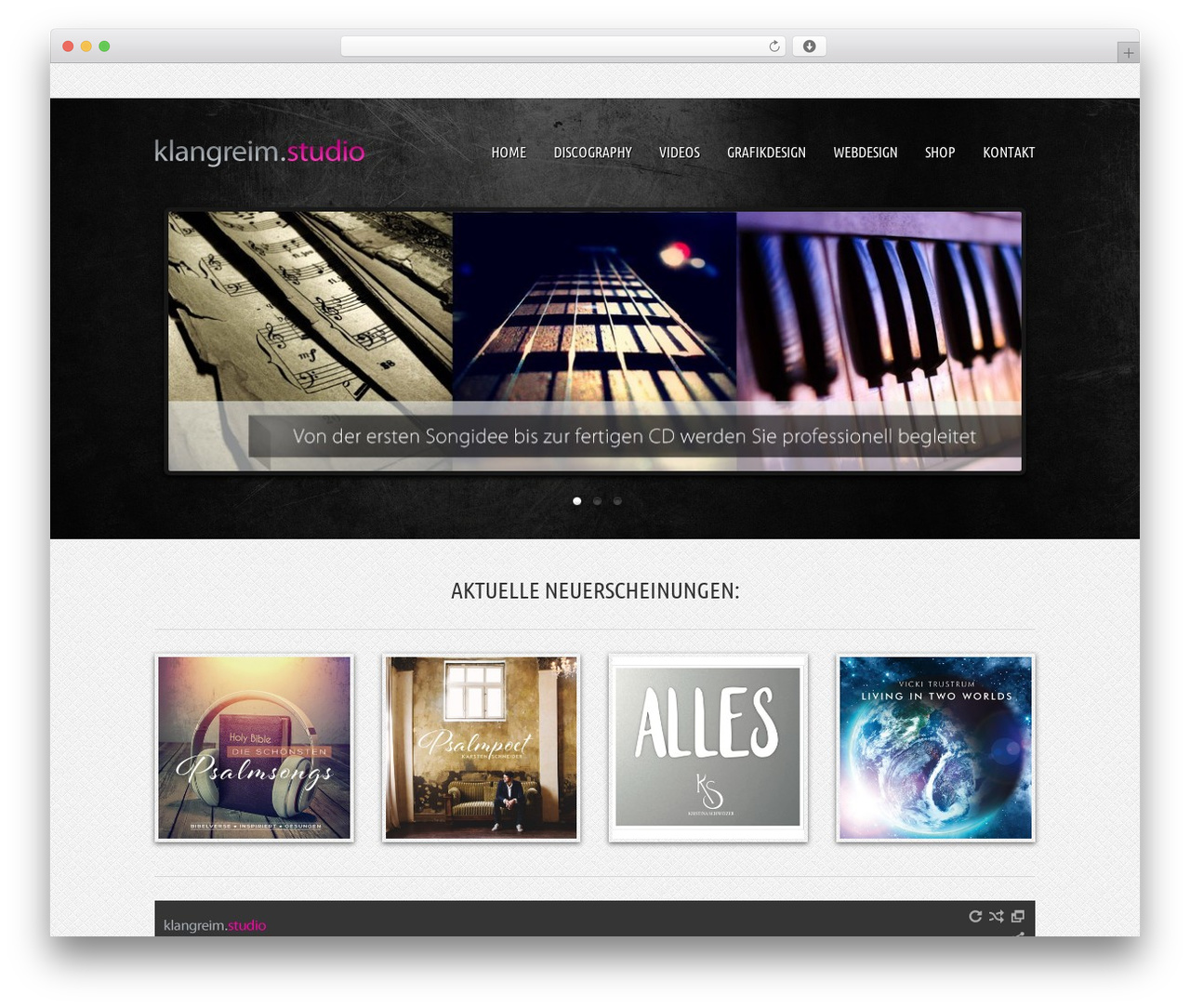 Theme WordPress Musicpro - klangreim.de Theme WordPress Musicpro - klangreim.de