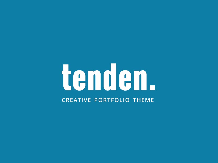 Tenden personal WordPress theme Tenden personal WordPress theme