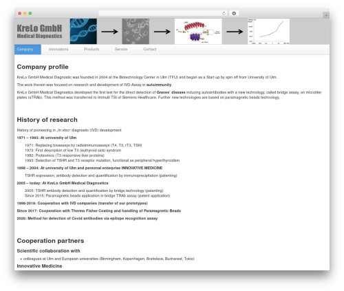 The Bootstrap WordPress theme - krelo-med.de