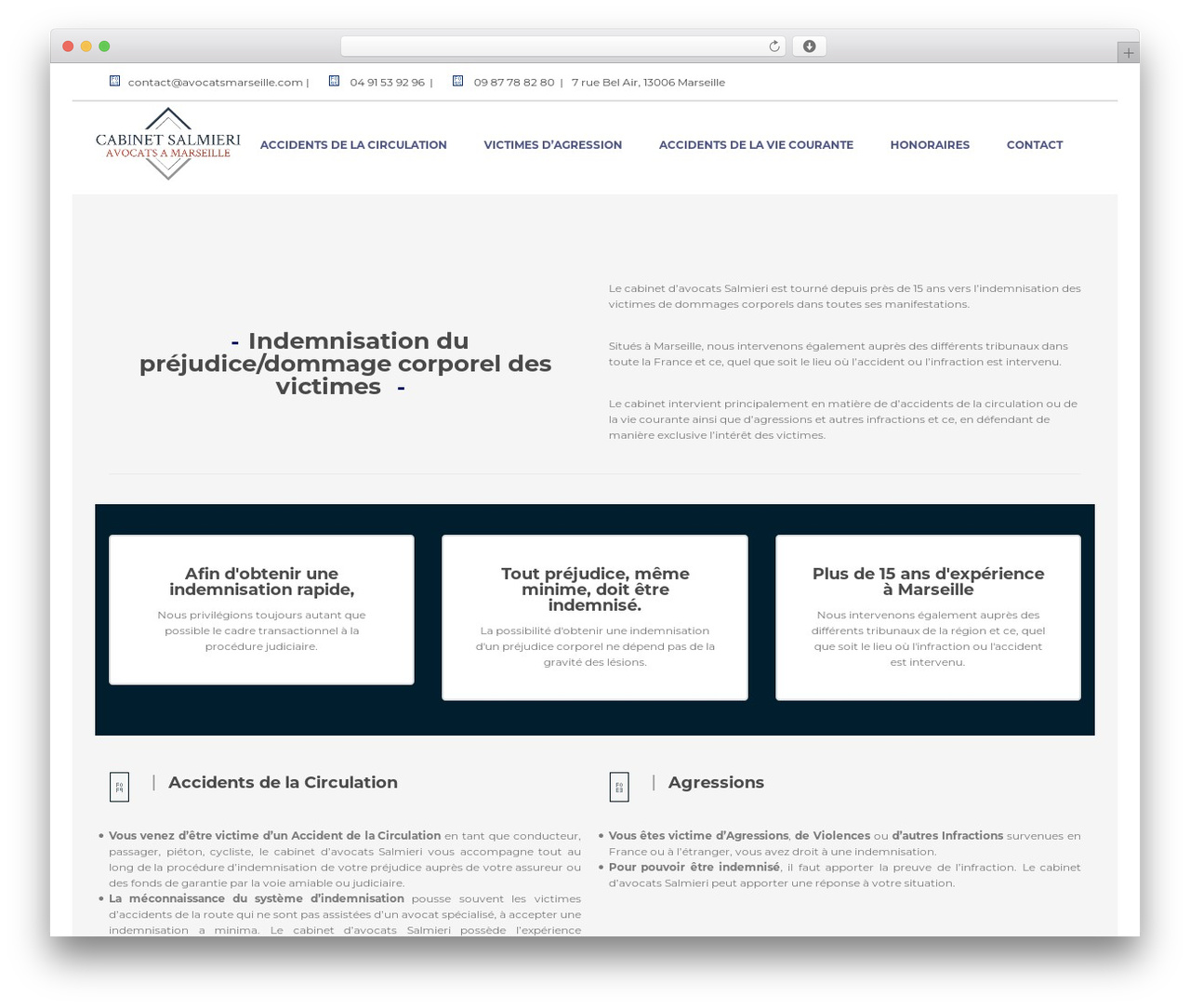 The Law WordPress theme - avocatsmarseille.com
