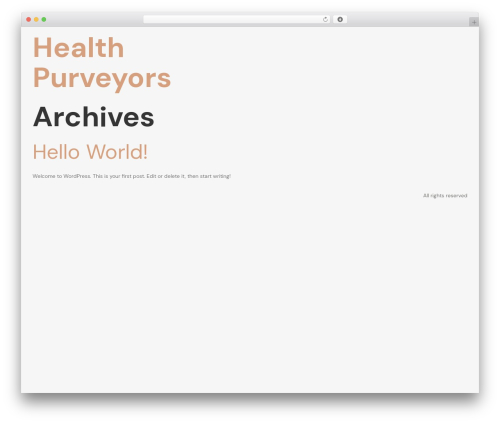 Elementor pro 4 WordPress plugin - healthpurveyors.com