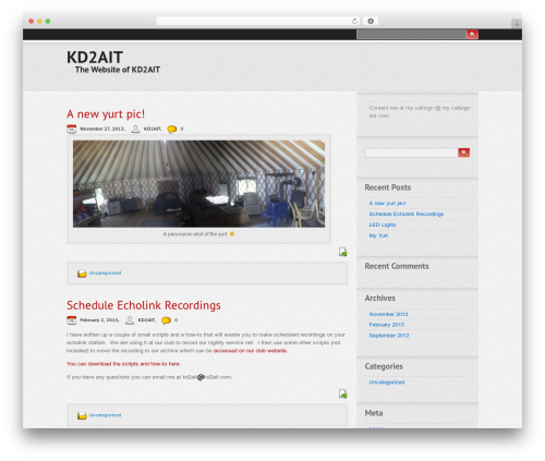 Trendy WordPress website theme - kd2ait.com