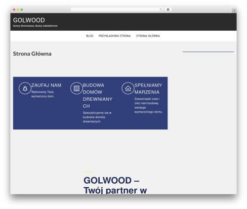 Woodwork Lite WordPress theme - golwood.pl