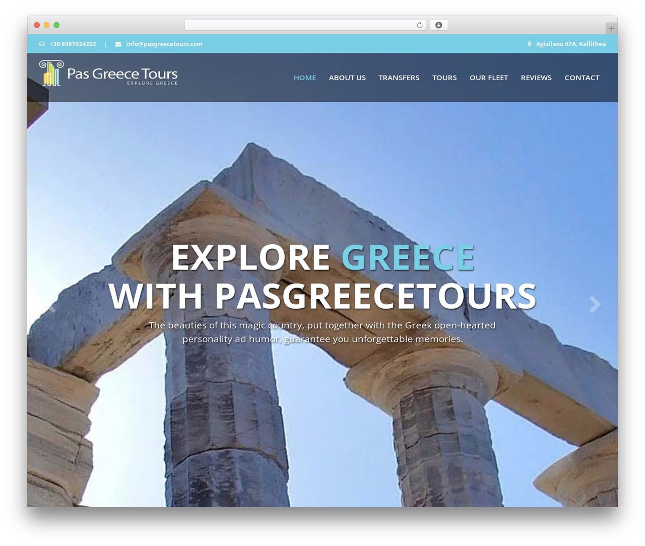 WordPress theme Aventura - pasgreecetours.com