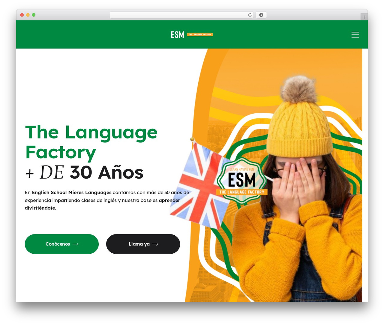 WordPress theme Educam - esmlanguages.com