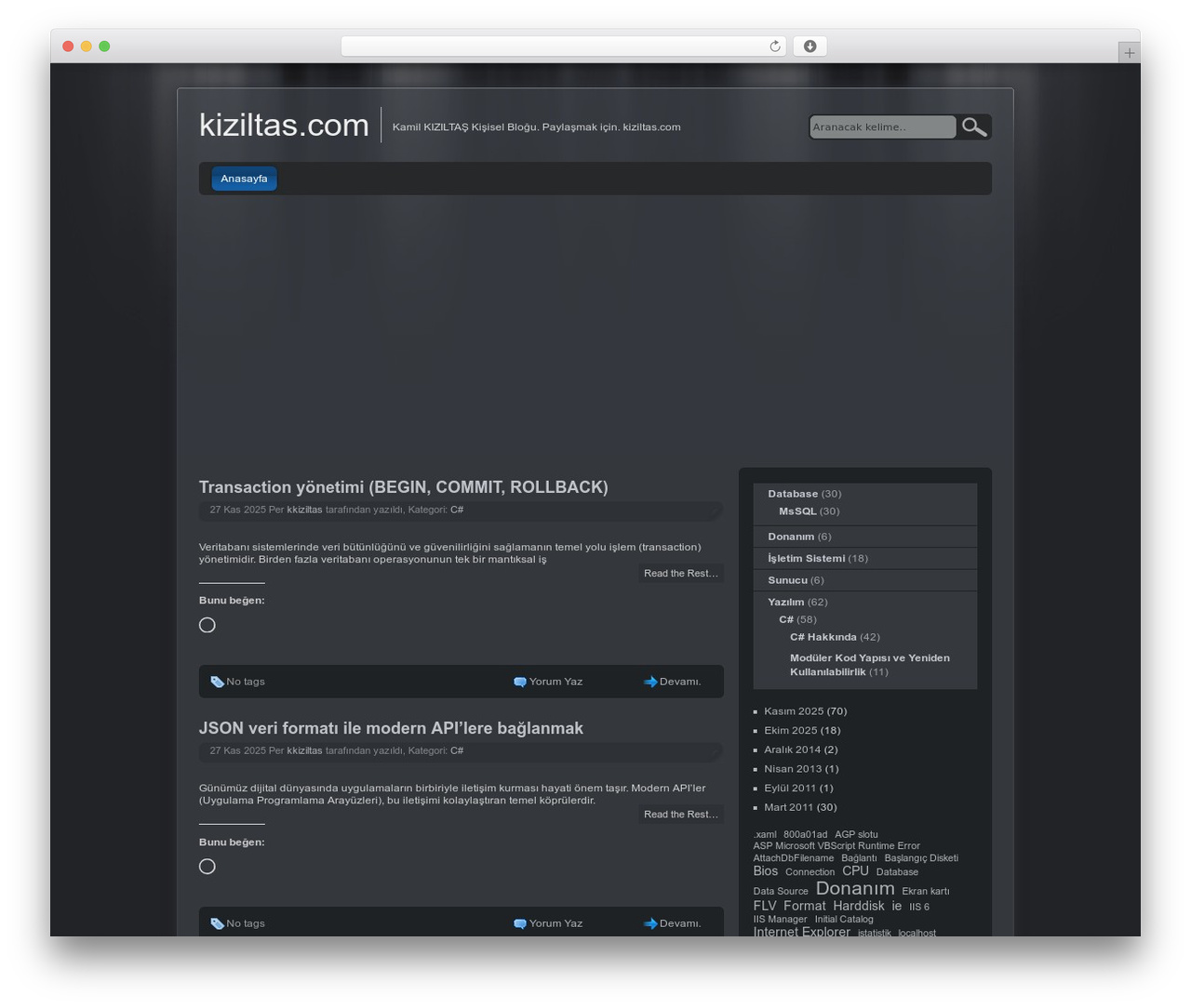 WordPress theme jarrah - kiziltas.com