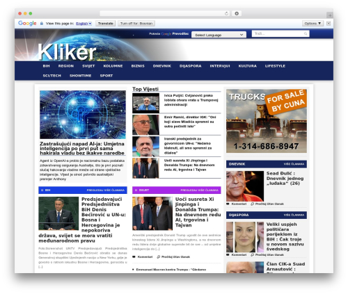 WordPress theme Legatus Premium Theme - kliker.info