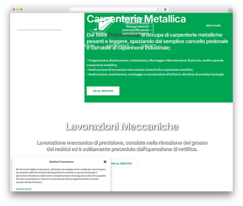 WordPress theme Proietti Carpent - proietticarpent.it