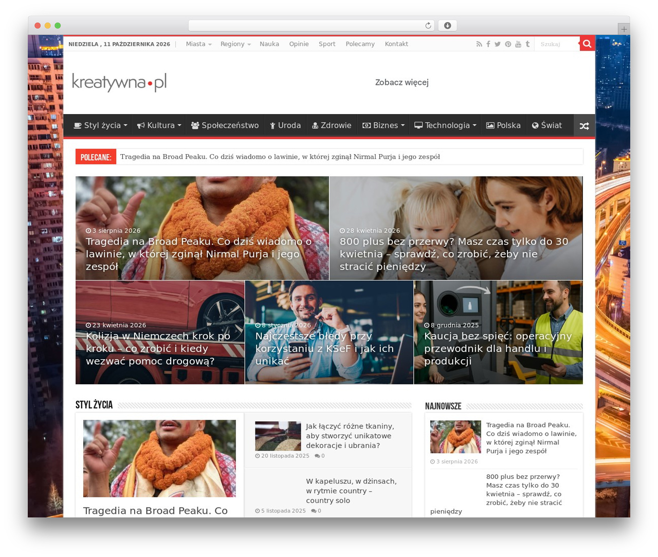 WordPress theme Sahifa - kreatywna.pl