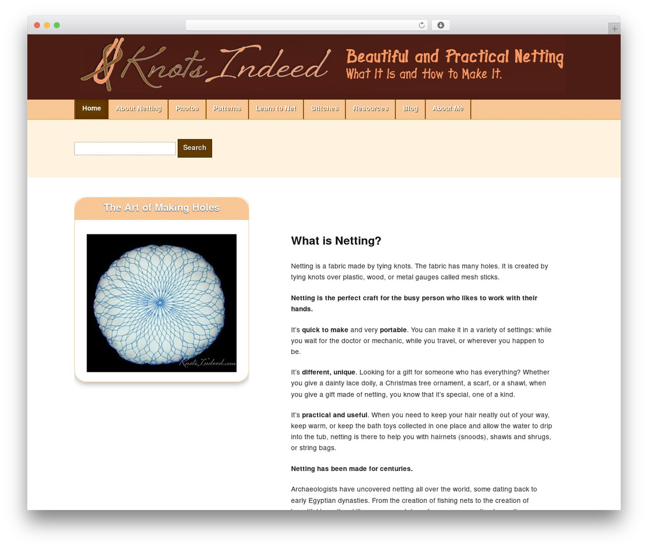 WordPress website theme Acute Orange - knotsindeed.com