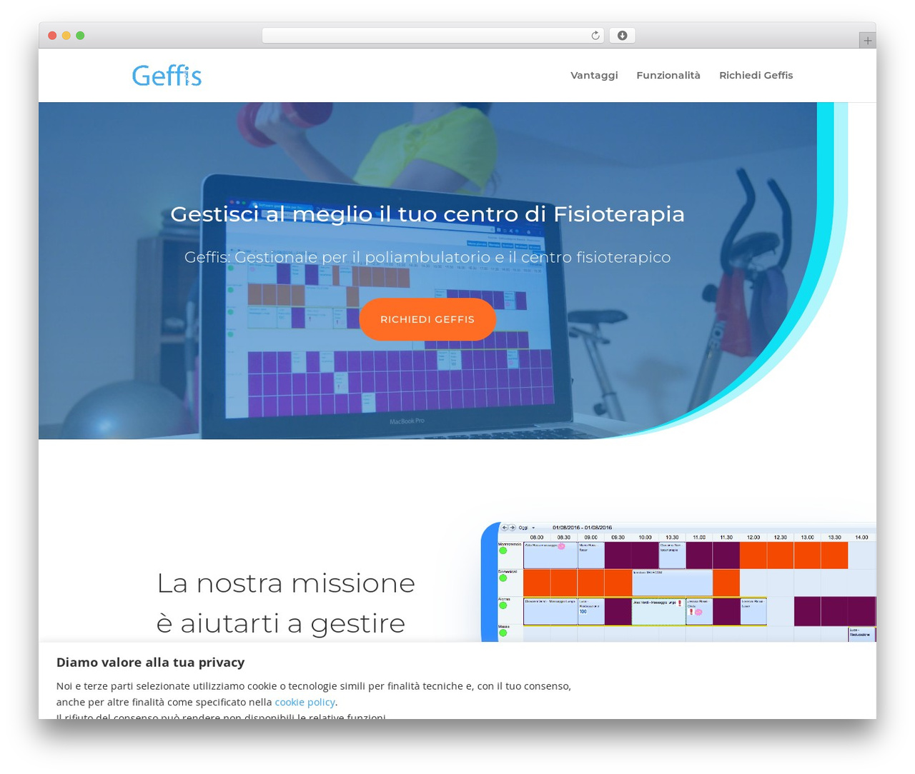 WordPress website theme Divi - gestionale-fisioterapia.com