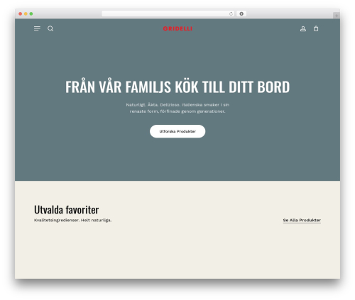 WordPress website theme Salient - gridelli.com