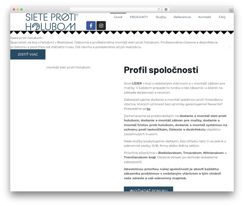 WP theme Hello Elementor - sieteprotiholubom.sk