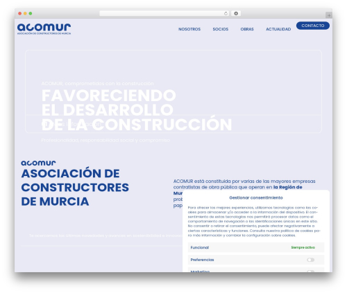 WP theme Acomur - acomur.org