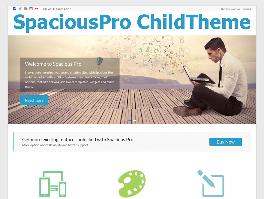 WP theme Spacious-pro Child WP theme Spacious-pro Child
