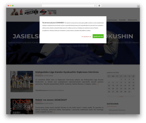 Cookie Warning (cookie-warning) free WordPress plugin - kyokushin-jaslo.pl