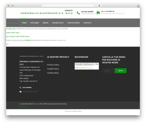 Cornerstone theme WordPress - martarello.net