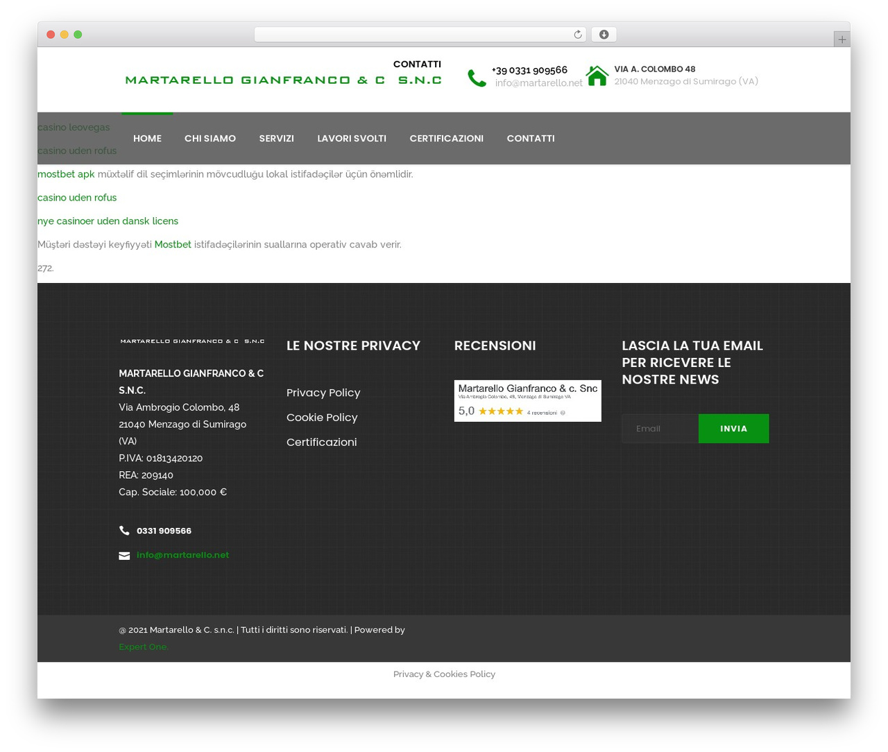 Cornerstone theme WordPress - martarello.net