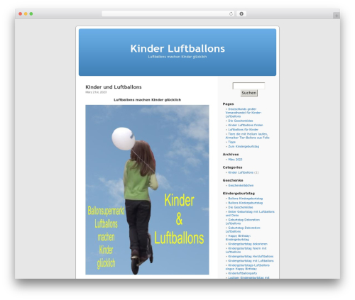 Default theme WordPress - kinder-luftballons.de