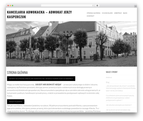 Executive free WordPress theme - kasperczuk.pl