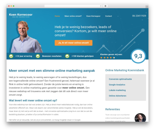 Fuze framework WordPress theme - koenkornegoor.nl