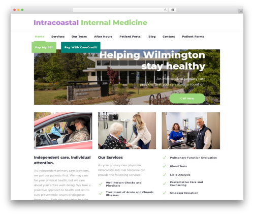 HouseMed WordPress page theme - intracoastalmedicine.com