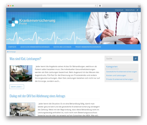 Nirvana WordPress theme download - krankenversicherung-preise.de