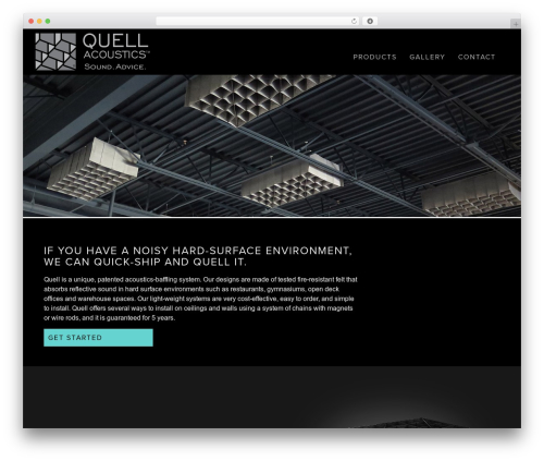 Quell WordPress theme - quellacoustics.com