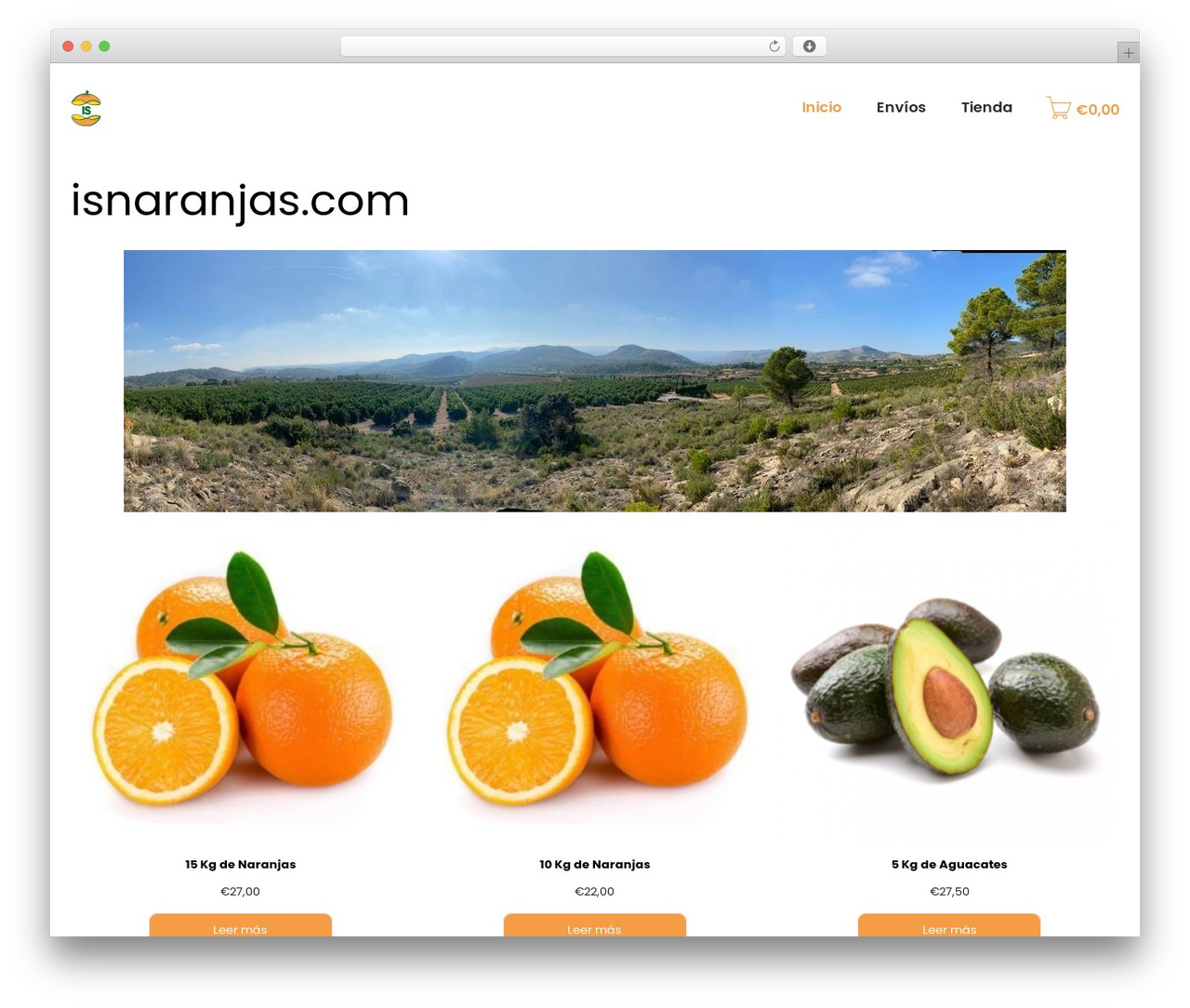 Theme WordPress eFarm - isnaranjas.com