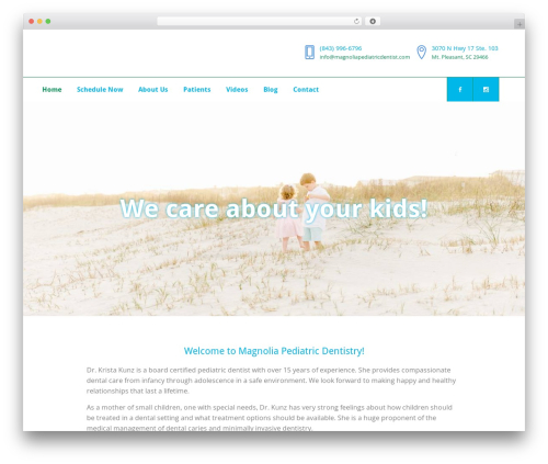WordPress theme Bridge - magnoliapediatricdentist.com