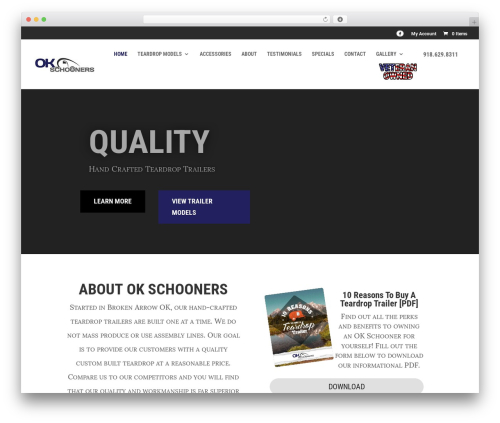 WordPress theme Divi - okschooners.com