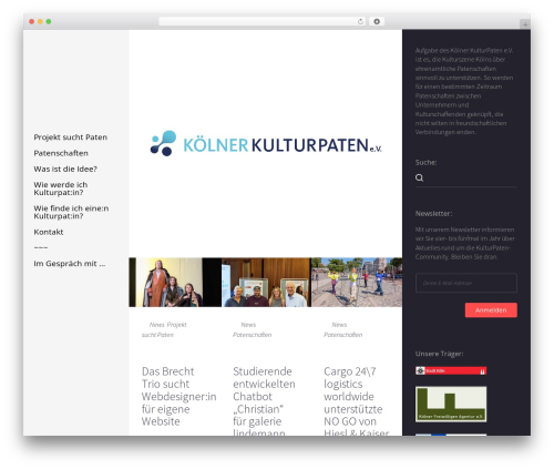 WordPress theme Sleek - koelnerkulturpaten.de