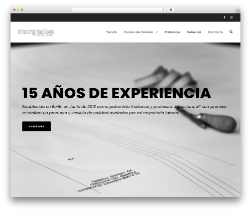 WordPress theme Uniq - morgades-pattern-maker.com