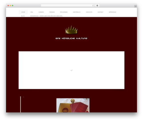 WordPress Wave best WordPress theme - koenigliche-haltung.de