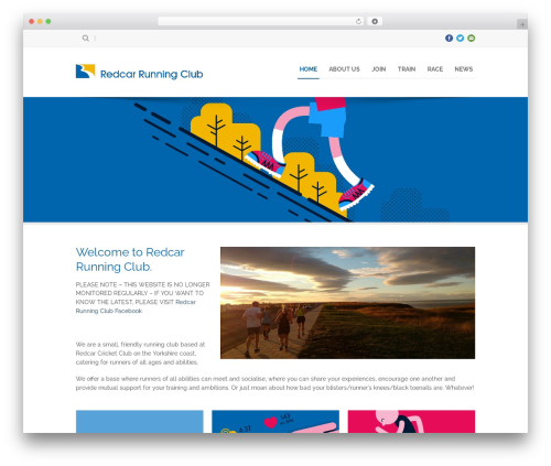 WordPress website theme Maxima - redcarrunningclub.co.uk
