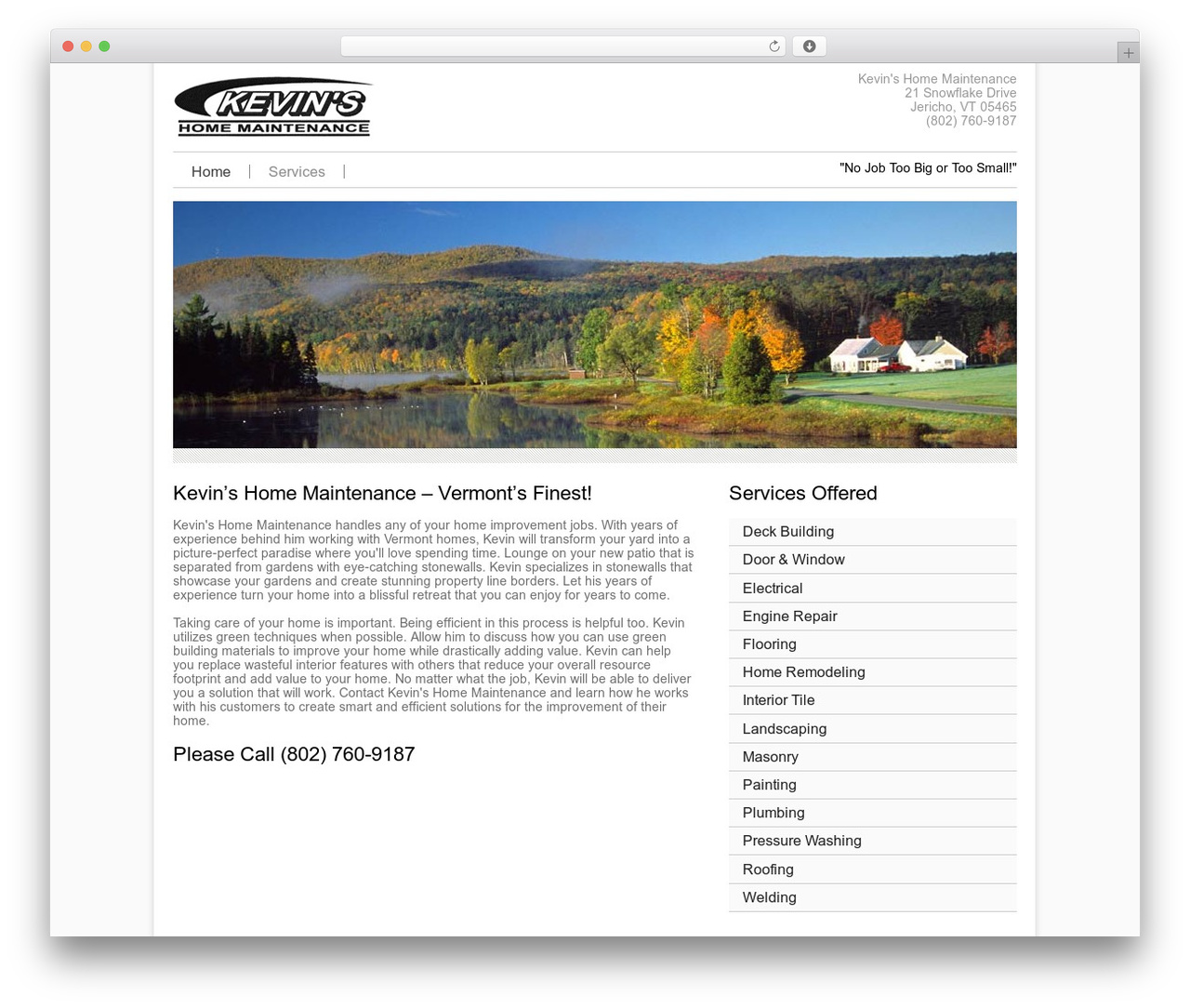 WP theme Agivee - kevinshomemaintenancevt.com