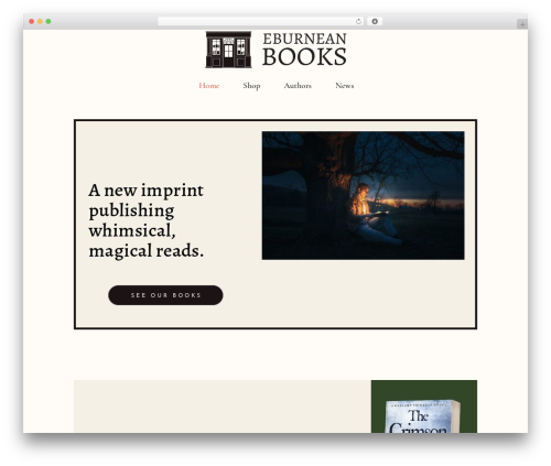 chapterone theme WordPress - eburneanbooks.com