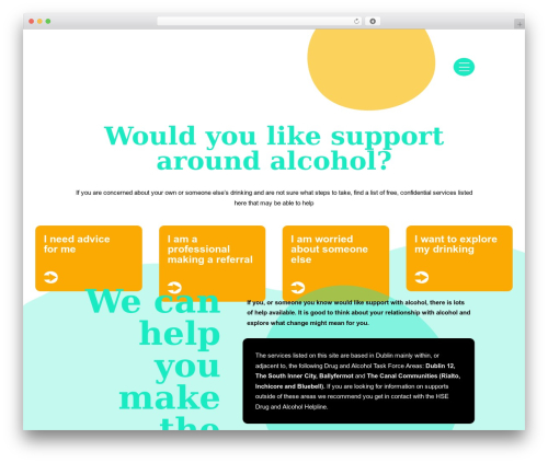 Divi WordPress theme - makethechange.ie