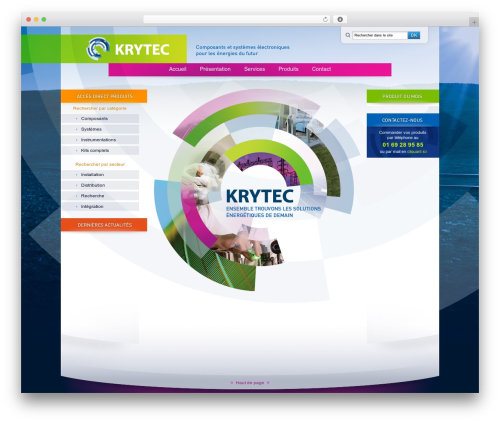 Krytec theme WordPress - krytec-technologies.fr