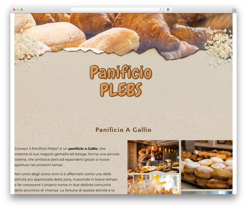 Template (Elementor) theme WordPress - panificioplebs.it