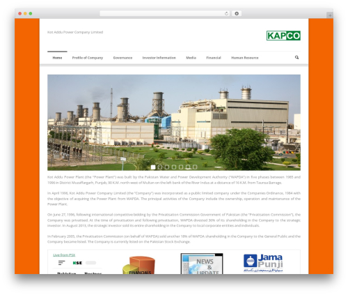 Theme WordPress Phoenix - kapco.com.pk