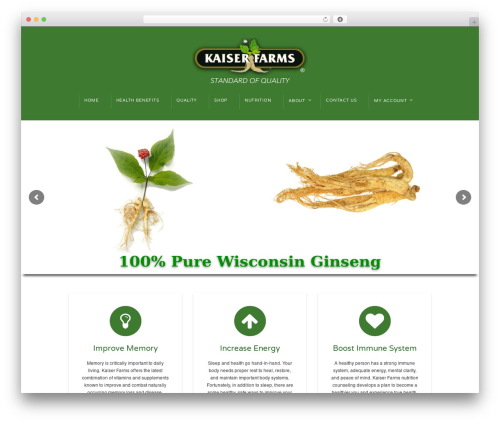 WordPress theme KAISER - kaiserfarms.com