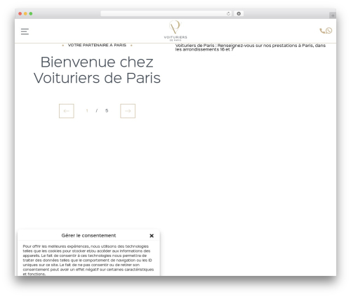 WordPress theme Mediweb - voituriersdeparis.fr