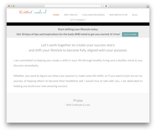 WP theme Nectar - kristincrawford.net