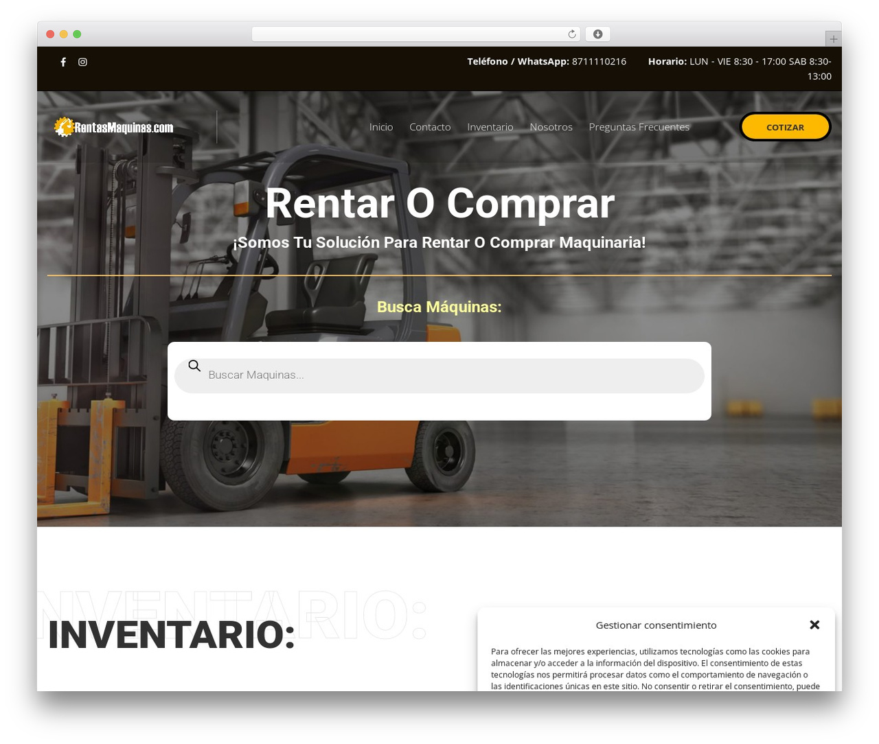 Backhoe theme WordPress - rentasmaquinas.com Backhoe theme WordPress - rentasmaquinas.com